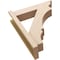 Ekena Millwork 5 1/2-in W x 20-in D x 24-in H Balboa Trad Rough Cedar Woodgrain TimberThane Outlooker, Primed Tan OUTUR055X20X24BOA04RCPR - alternate 4